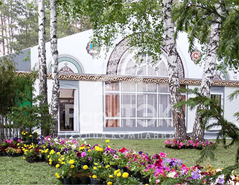 Оригинальные павильоны в Кызыле
