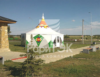 Оригинальные павильоны в Кызыле